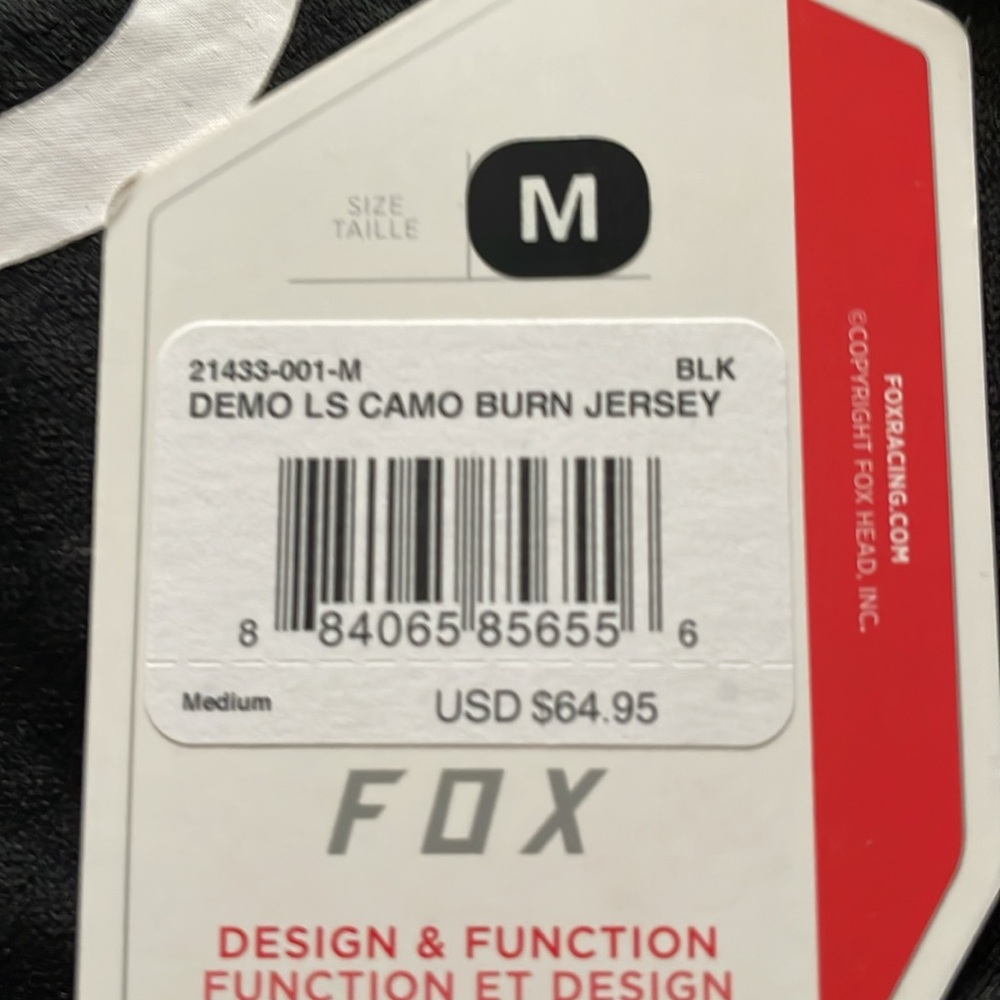 Fox Racing DEMO LS CAMO BURN Jersey - Picture 11 of 11